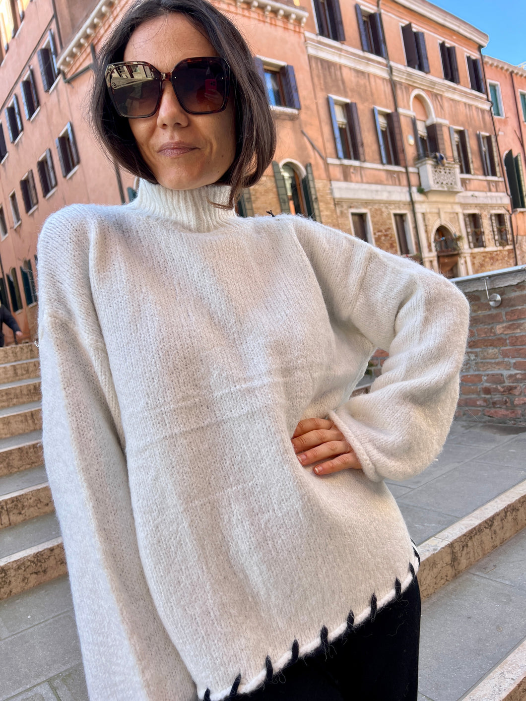 Maglione Ricamo